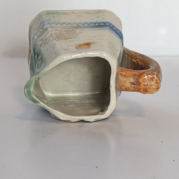 Vintage Ceramic Windmill Creamer Pitcher House Made in Occupied Japan Pottery - Picture 6 of 7